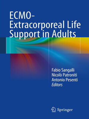 cover image of ECMO-Extracorporeal Life Support in Adults